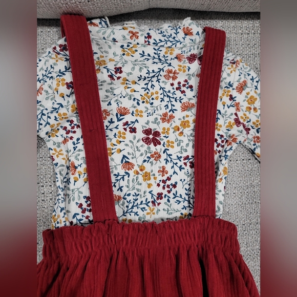 Toddler girl 3t burgundy dress - Picture 6 of 8